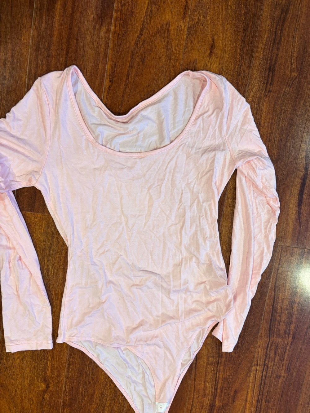 Women’s Long Sleeve Pink Bodysuit